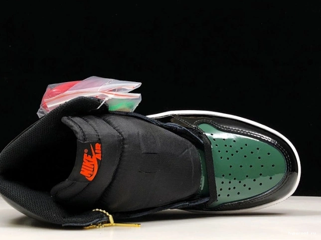 OG AV3905-038 Team x 1 High SoleFly Jordan Air Black Orange-Fir Retro 0603